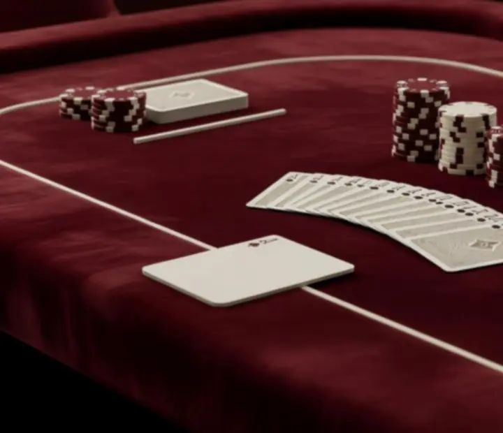 Elegancka aranżacja strefy pokerowej na wydarzeniu